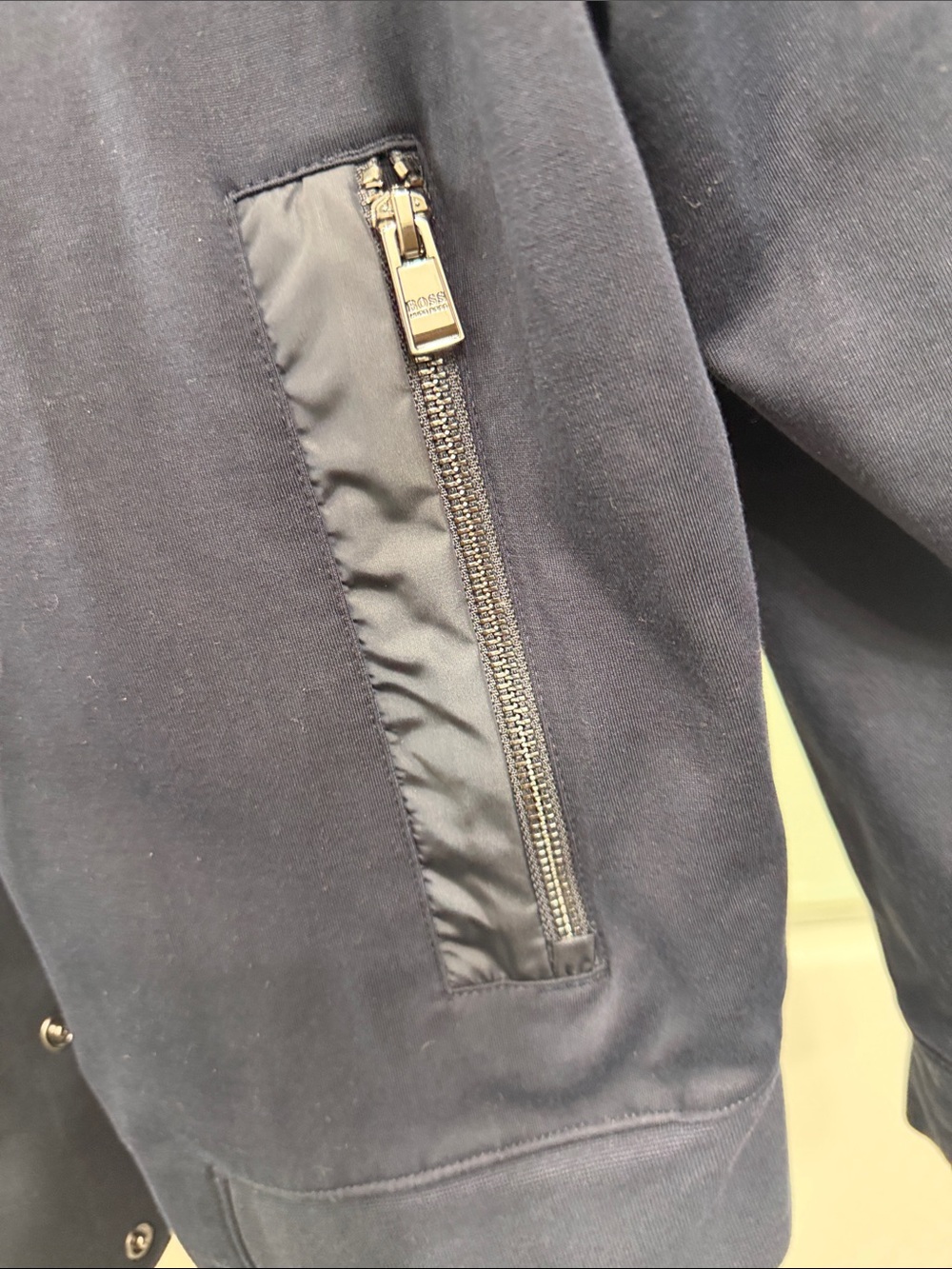 BOSS Navy and Midnight Blue Bomber Jacket - Picture 2 of 4